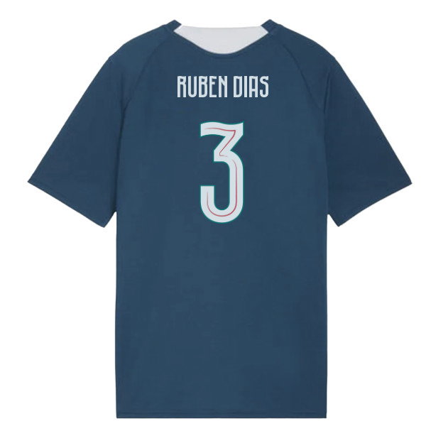2026-2027 Portugal Training Jersey (Ocean Tropic) - Kids (Ruben Dias 3)-SoccerKits Hub | Buy Soccer Jerseys Online